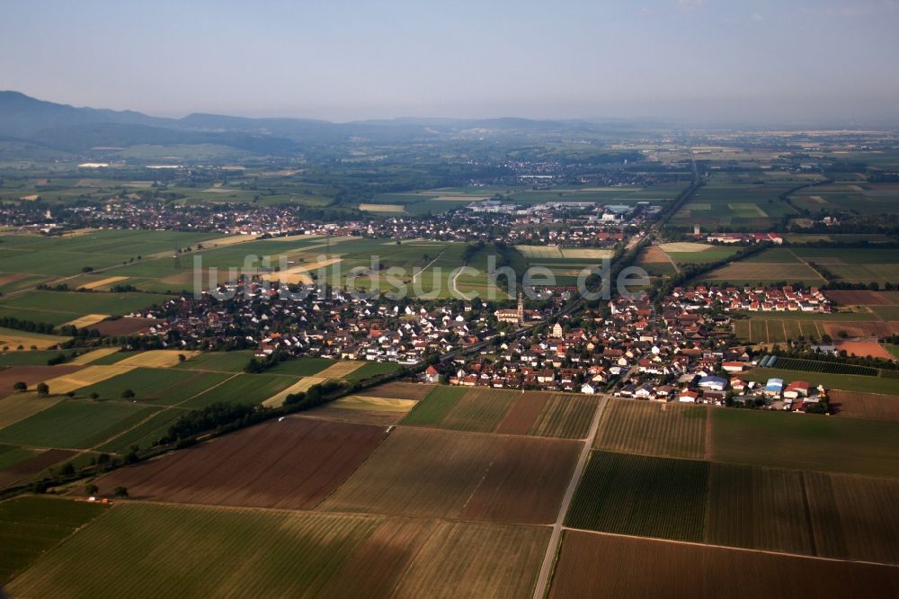 Eschbach von oben - Ortsansicht im Ortsteil Tunsel in Eschbach im Bundesland Baden-Württemberg