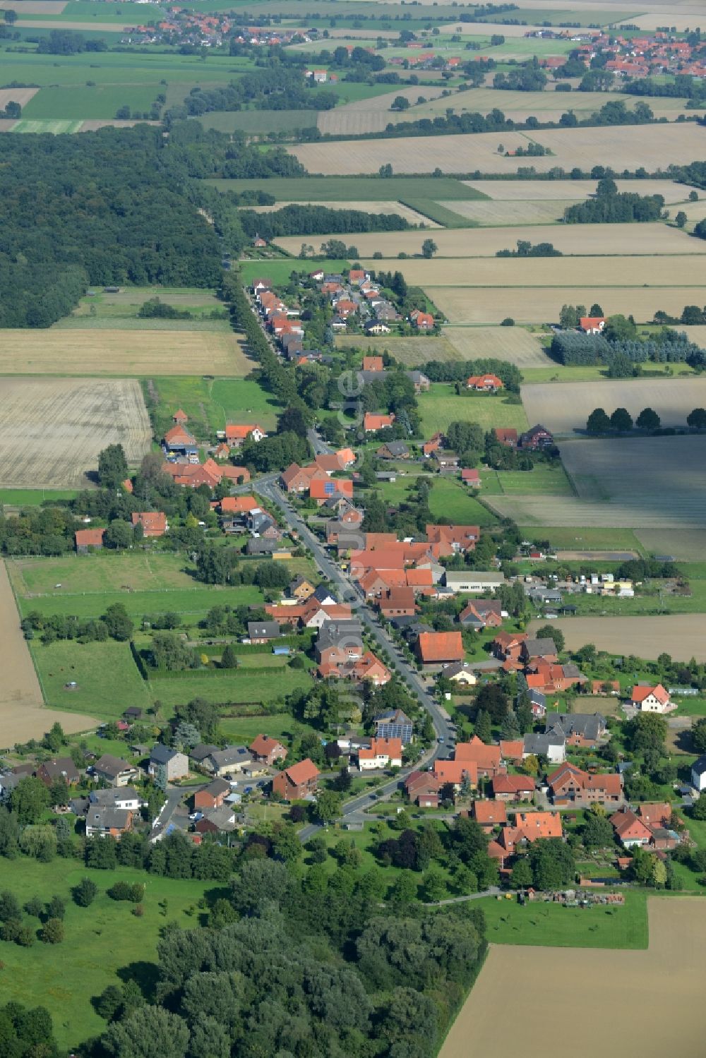 Ottensen von oben - Ortsansicht von Ottensen im Bundesland Niedersachsen