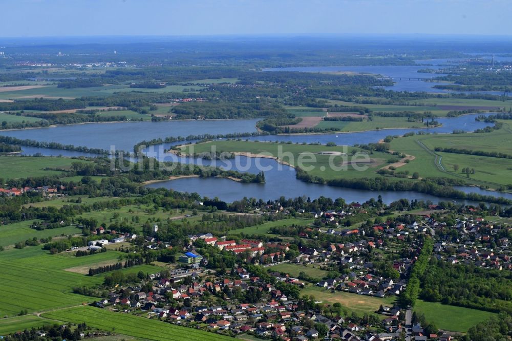 Luftbild Paretz - Ortsansicht in Paretz im Bundesland Brandenburg, Deutschland