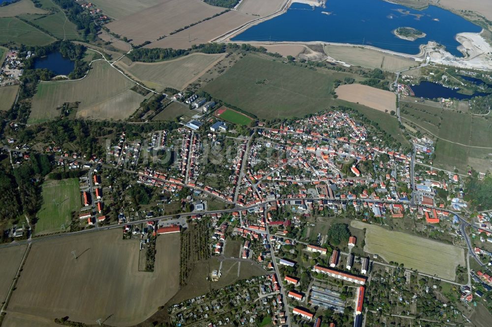 Parey von oben - Ortsansicht in Parey im Bundesland Sachsen-Anhalt, Deutschland