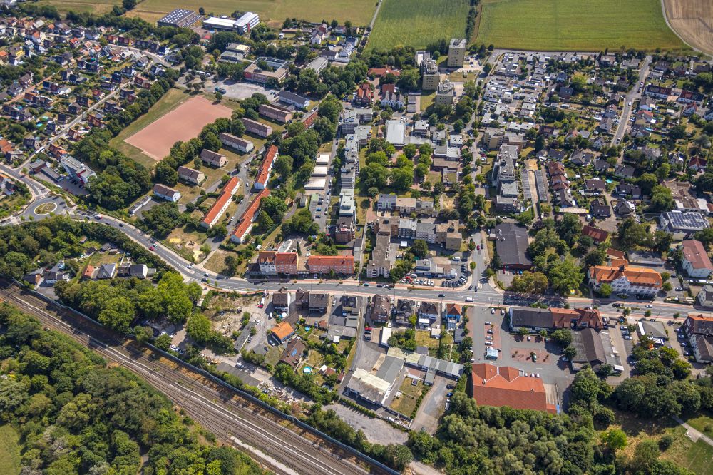Luftaufnahme Pelkum - Ortsansicht in Pelkum im Bundesland Nordrhein-Westfalen, Deutschland