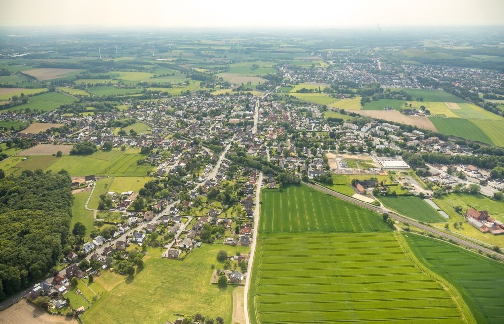 Pelkum von oben - Ortsansicht in Pelkum und Wiescherhöfen im Bundesland Nordrhein-Westfalen, Deutschland