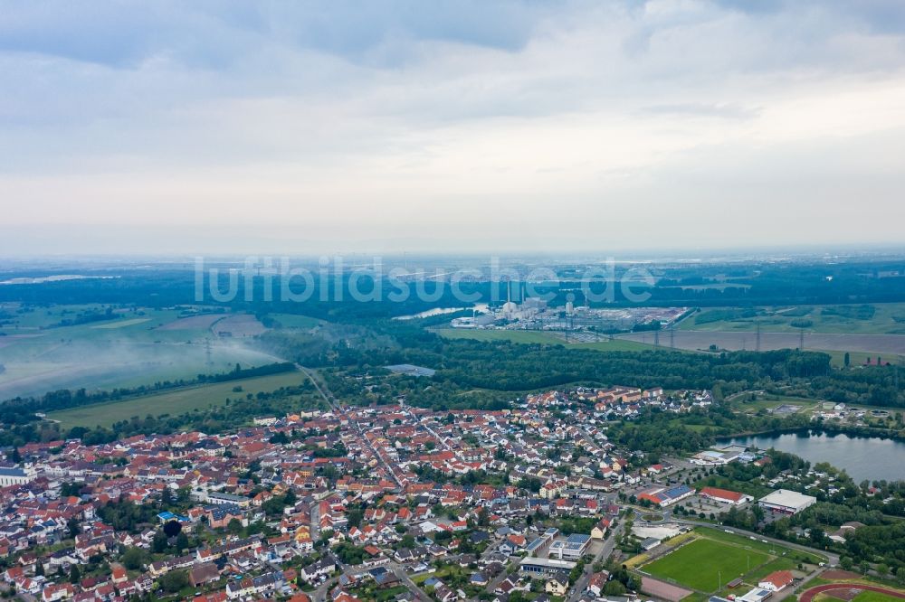 Luftbild Philippsburg - Ortsansicht in Philippsburg im Bundesland Baden-Württemberg, Deutschland