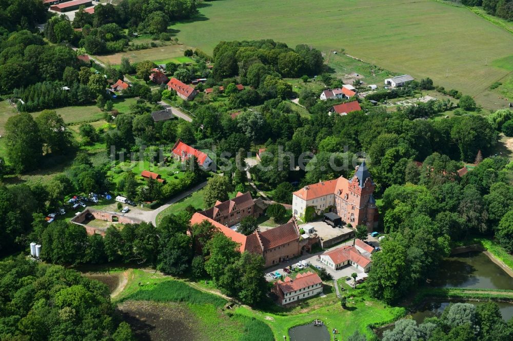 Plattenburg von oben - Ortsansicht in Plattenburg im Bundesland Brandenburg, Deutschland