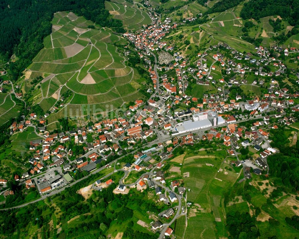 Luftaufnahme Altschweier - Ortsansicht am Rande von landwirtschaftlichen Feldern in Altschweier im Bundesland Baden-Württemberg, Deutschland