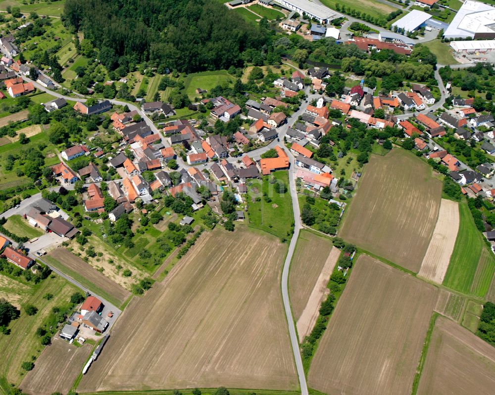 Luftbild Freistett - Ortsansicht am Rande von landwirtschaftlichen Feldern in Freistett im Bundesland Baden-Württemberg, Deutschland
