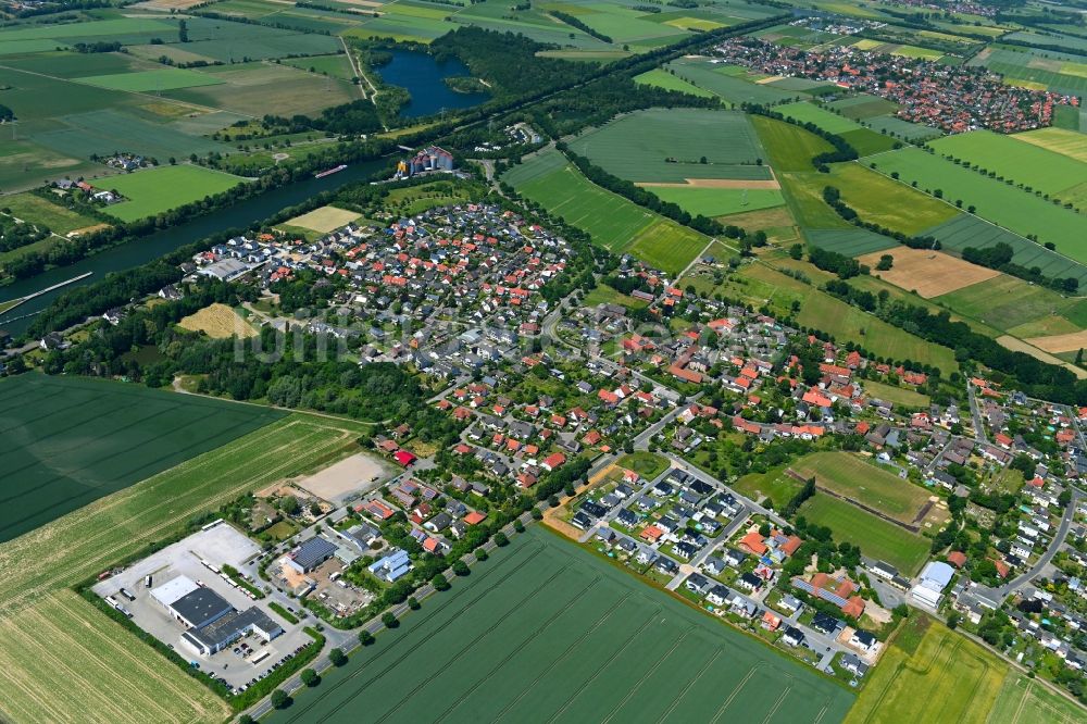 Luftbild Wedtlenstedt - Ortsansicht am Rande von landwirtschaftlichen Feldern in Wedtlenstedt im Bundesland Niedersachsen, Deutschland