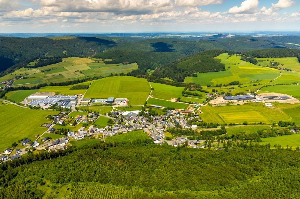 Luftbild Rattlar - Ortsansicht in Rattlar im Bundesland Hessen, Deutschland