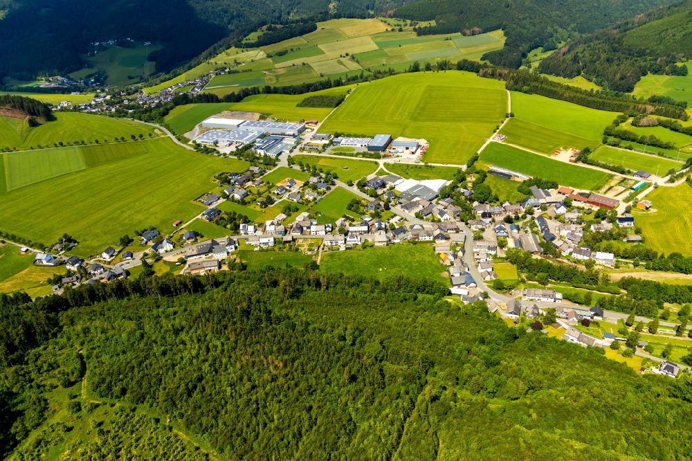 Rattlar von oben - Ortsansicht in Rattlar im Bundesland Hessen, Deutschland