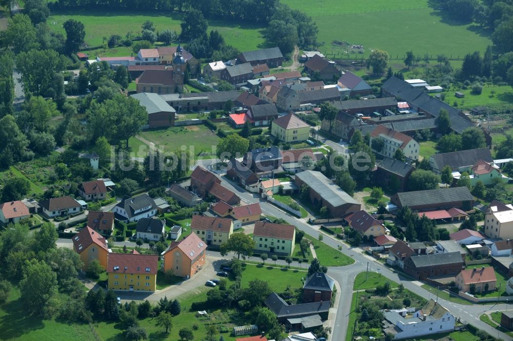 Rödgen von oben - Ortsansicht von Rödgen im Bundesland Sachsen