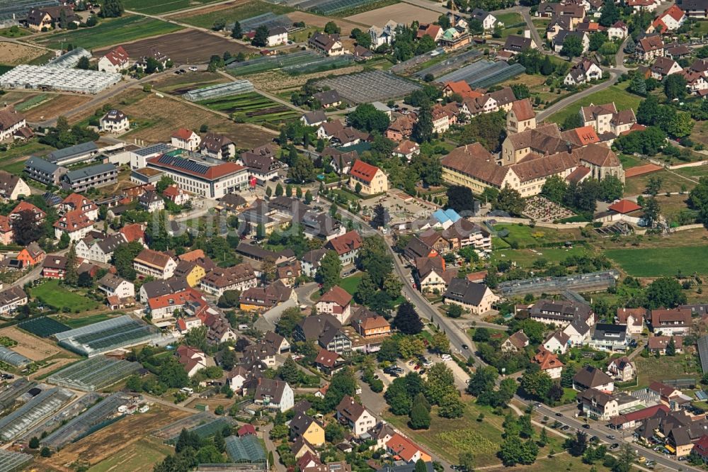 Reichenau aus der Vogelperspektive: Ortsansicht in Reichenau im Bundesland Baden-Württemberg, Deutschland