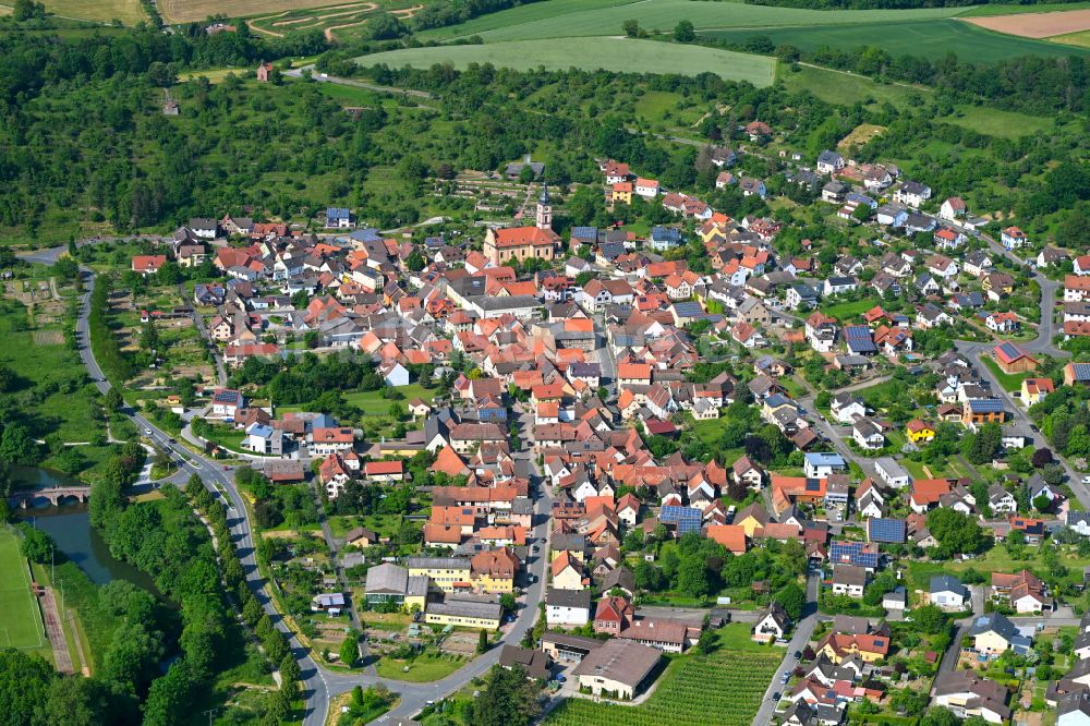 Reicholzheim von oben - Ortsansicht in Reicholzheim im Bundesland Baden-Württemberg, Deutschland