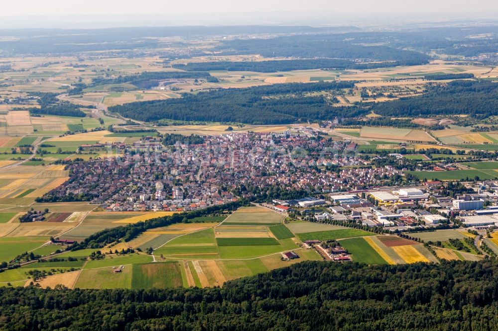 Luftbild Renningen - Ortsansicht in Renningen im Bundesland Baden-Württemberg, Deutschland