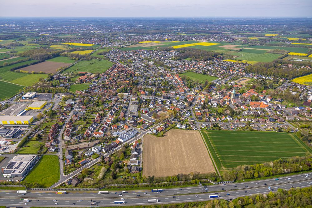 Rhynern von oben - Ortsansicht in Rhynern im Bundesland Nordrhein-Westfalen, Deutschland