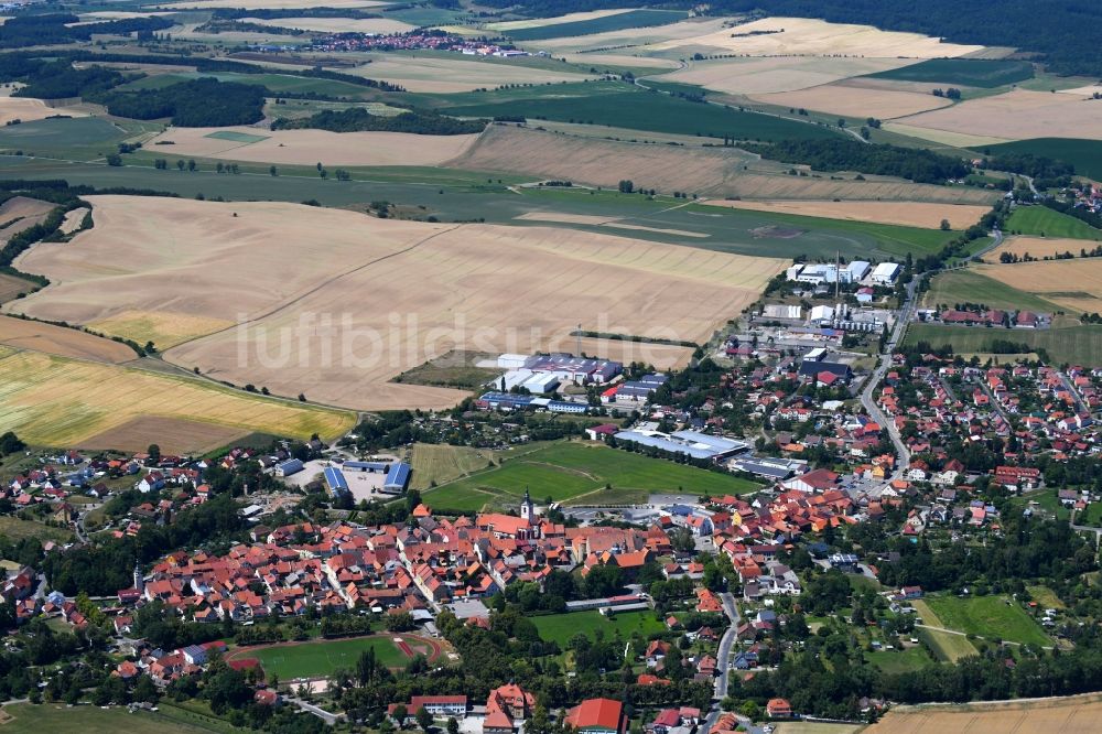 Luftaufnahme Römhild - Ortsansicht in Römhild im Bundesland Thüringen, Deutschland