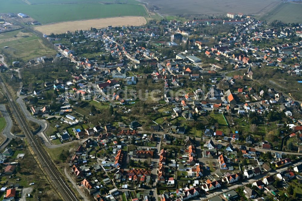 Roitzsch aus der Vogelperspektive: Ortsansicht in Roitzsch im Bundesland Sachsen-Anhalt, Deutschland