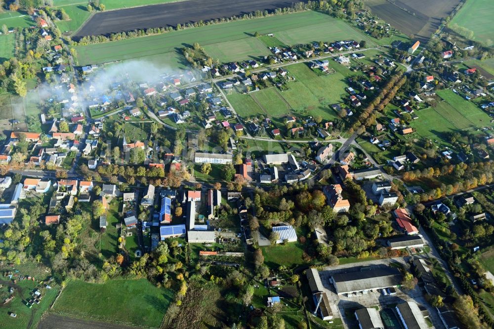 Luftbild Roskow - Ortsansicht in Roskow im Bundesland Brandenburg, Deutschland