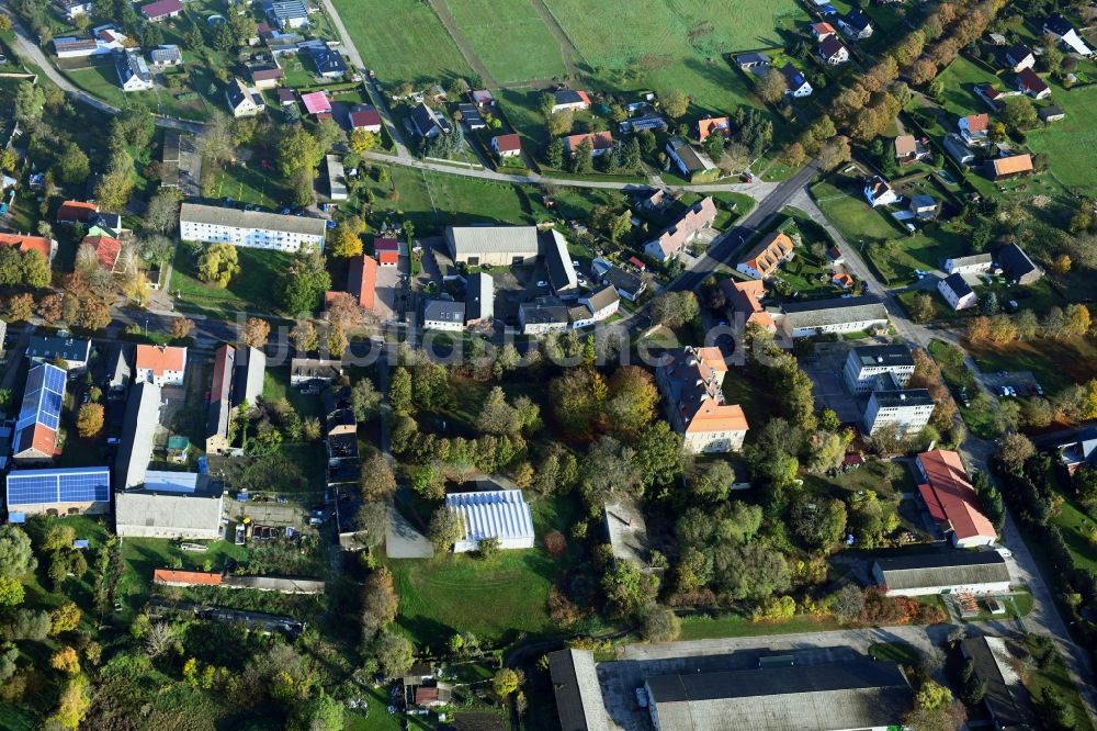 Luftaufnahme Roskow - Ortsansicht in Roskow im Bundesland Brandenburg, Deutschland