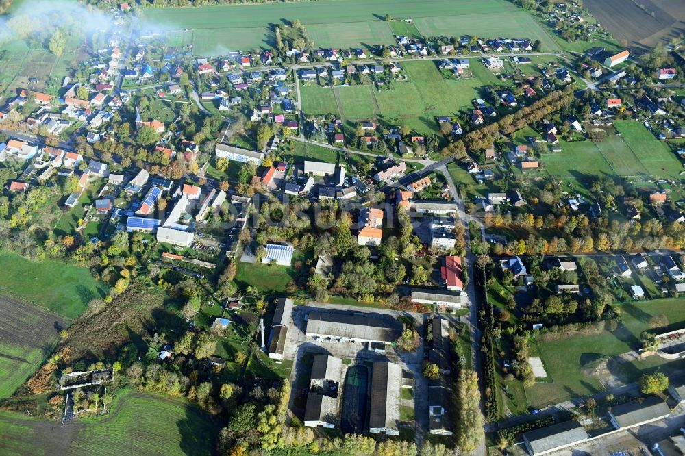 Roskow von oben - Ortsansicht in Roskow im Bundesland Brandenburg, Deutschland