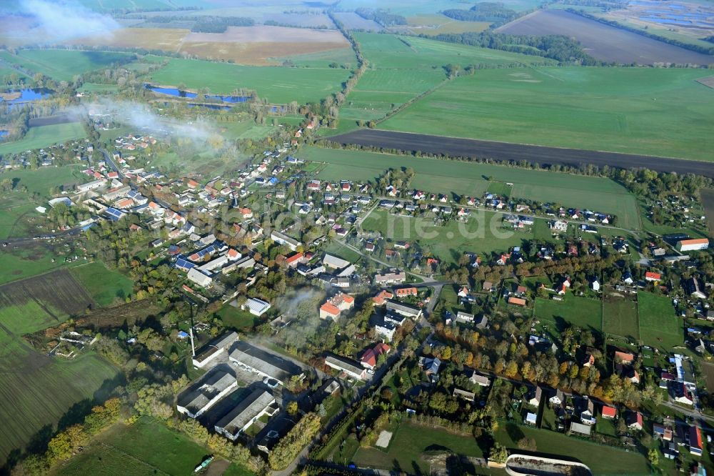 Luftbild Roskow - Ortsansicht in Roskow im Bundesland Brandenburg, Deutschland
