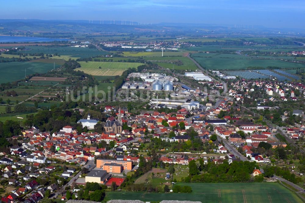 Luftbild Roßla - Ortsansicht in Roßla im Bundesland Sachsen-Anhalt, Deutschland