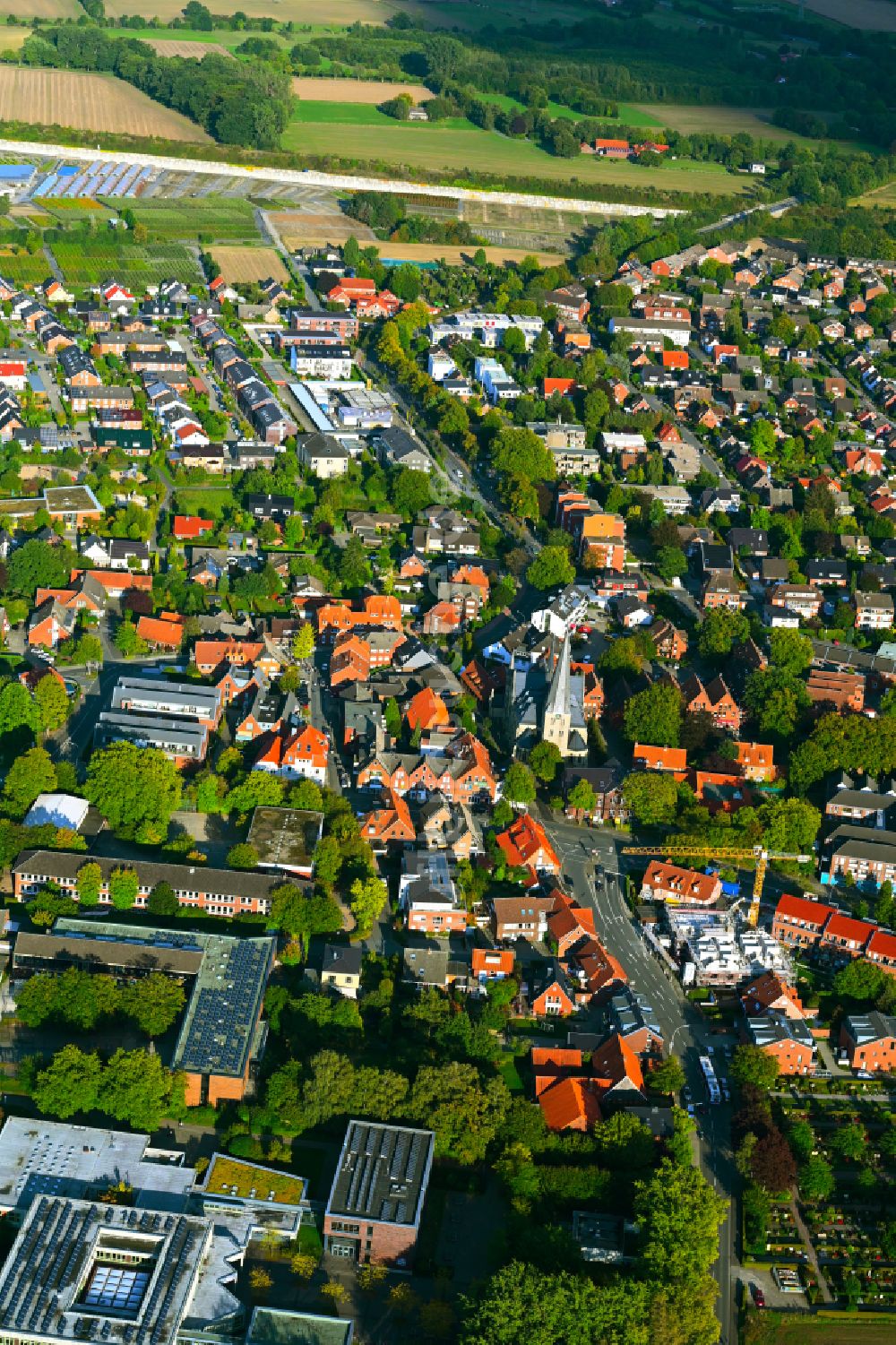 Roxel von oben - Ortsansicht in Roxel im Bundesland Nordrhein-Westfalen, Deutschland