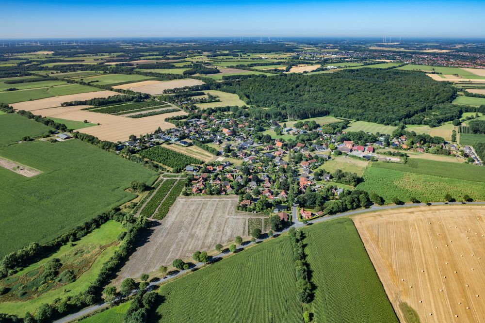 Luftbild Ruschwedel - Ortsansicht in Ruschwedel Harsefeld im Bundesland Niedersachsen, Deutschland