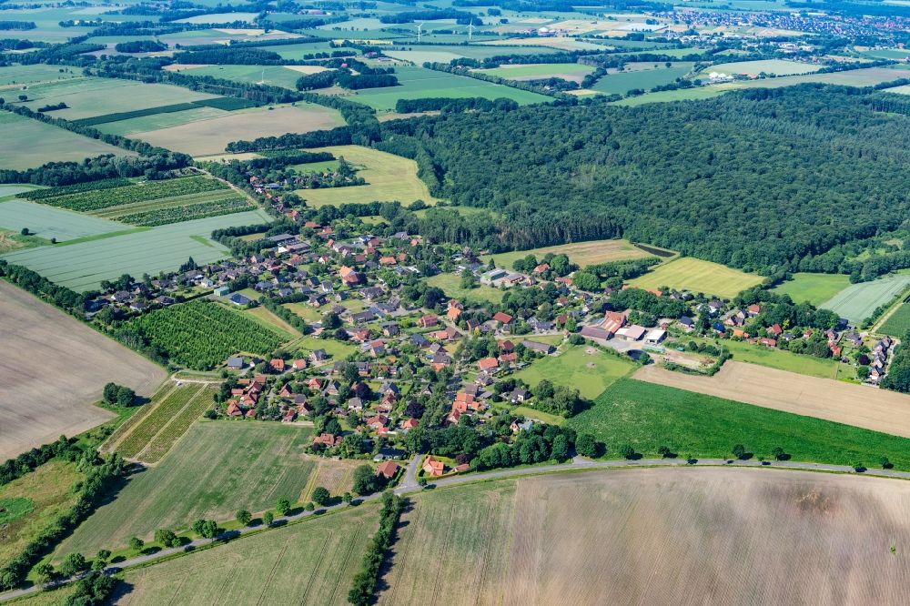 Luftaufnahme Ruschwedel - Ortsansicht in Ruschwedel im Bundesland Niedersachsen, Deutschland