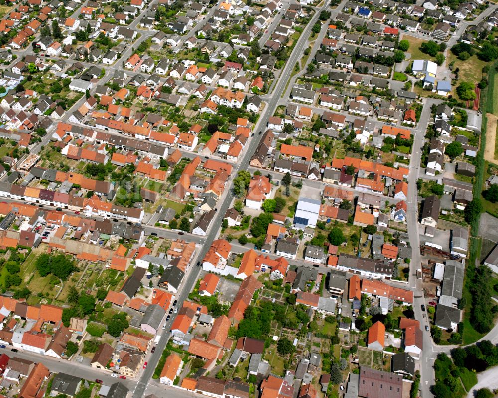 Luftaufnahme Rußheim - Ortsansicht in Rußheim im Bundesland Baden-Württemberg, Deutschland