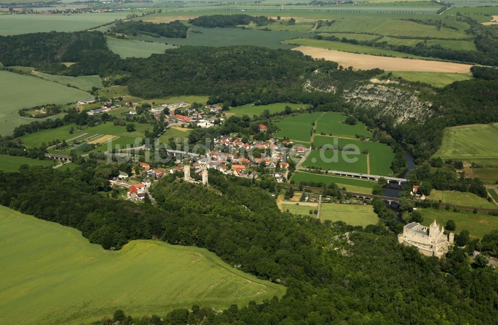 Luftaufnahme Saaleck - Ortsansicht in Saaleck im Bundesland Sachsen-Anhalt, Deutschland