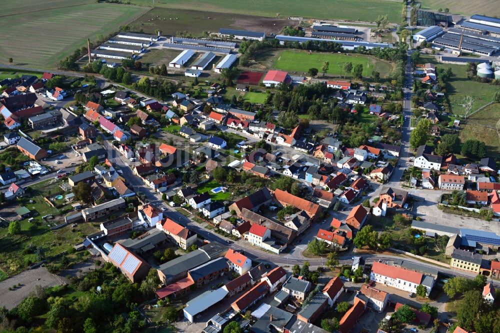 Luftbild Samswegen - Ortsansicht in Samswegen im Bundesland Sachsen-Anhalt