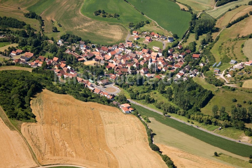 Sankt Alban aus der Vogelperspektive: Ortsansicht in Sankt Alban im Bundesland Rheinland-Pfalz