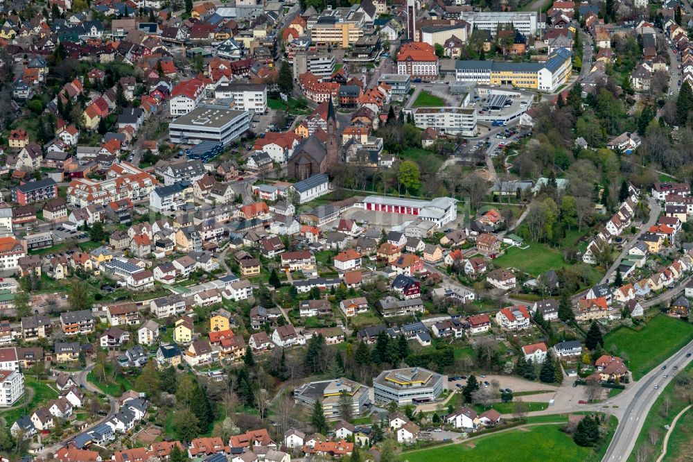 Sankt Georgen aus der Vogelperspektive: Ortsansicht in Sankt Georgen im Bundesland Baden-Württemberg, Deutschland