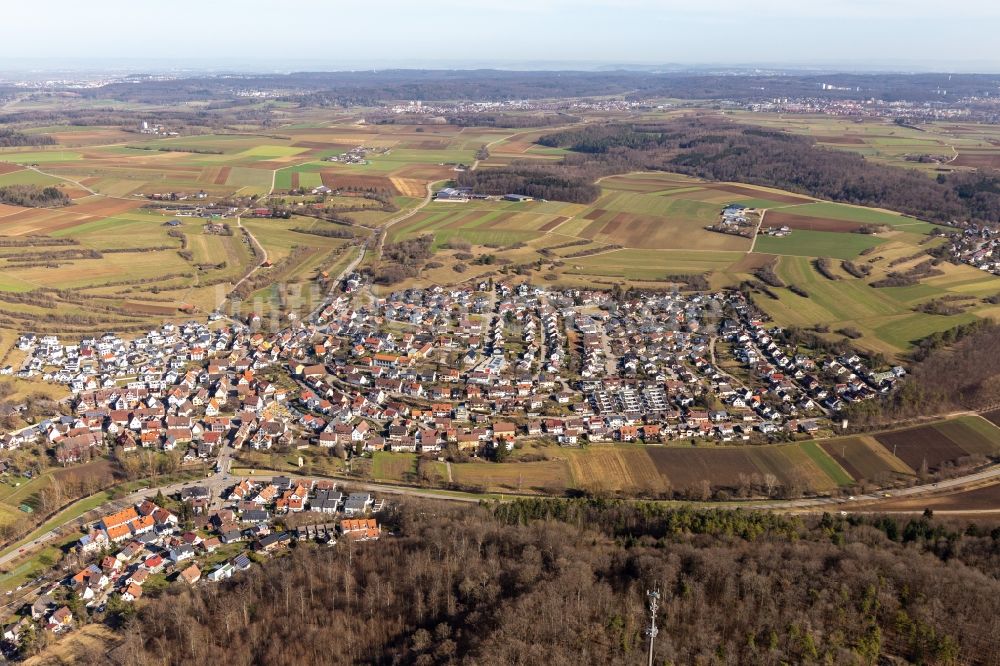 Luftaufnahme Schafhausen - Ortsansicht in Schafhausen im Bundesland Baden-Württemberg, Deutschland