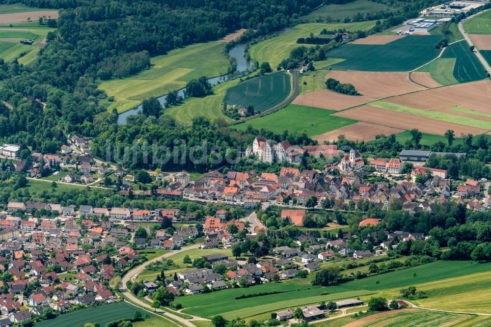 Luftaufnahme Scheer - Ortsansicht in Scheer im Bundesland Baden-Württemberg, Deutschland