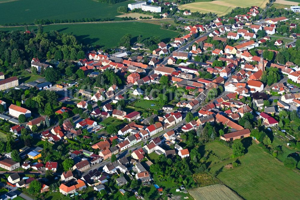 Luftaufnahme Schlieben - Ortsansicht in Schlieben im Bundesland Brandenburg, Deutschland