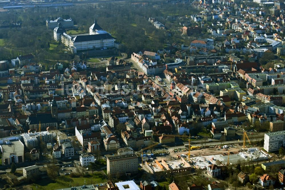 Luftbild Gotha - Ortsansicht mit Schloss Friedenstein in Gotha im Bundesland Thüringen, Deutschland