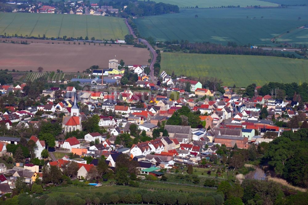 Luftbild Plötzkau - Ortsansicht mit Schloss in Plötzkau im Bundesland Sachsen-Anhalt, Deutschland