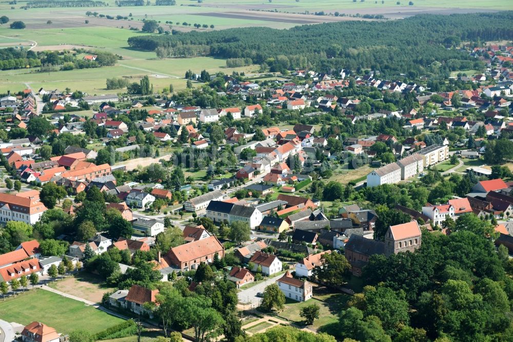 Luftbild Schönhausen (Elbe) - Ortsansicht in Schönhausen (Elbe) im Bundesland Sachsen-Anhalt
