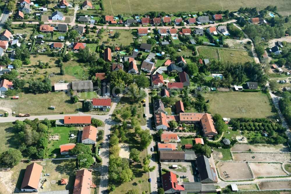 Luftbild Schönwalde-Glien - Ortsansicht in Schönwalde-Glien im Bundesland Brandenburg