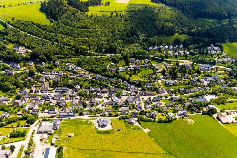 Schwalefeld von oben - Ortsansicht in Schwalefeld im Bundesland Hessen, Deutschland