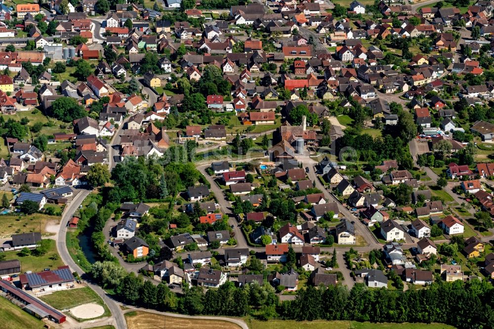 Schwanau von oben - Ortsansicht in Schwanau im Bundesland Baden-Württemberg, Deutschland