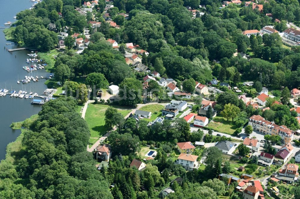 Luftaufnahme Schwielowsee - Ortsansicht in Schwielowsee im Bundesland Brandenburg, Deutschland