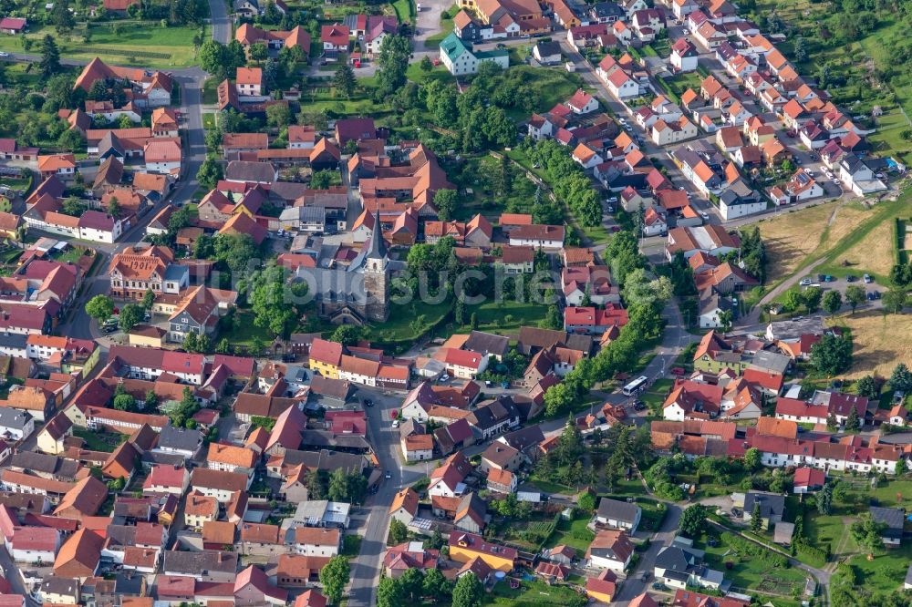 Luftbild Seebergen - Ortsansicht in Seebergen im Bundesland Thüringen, Deutschland