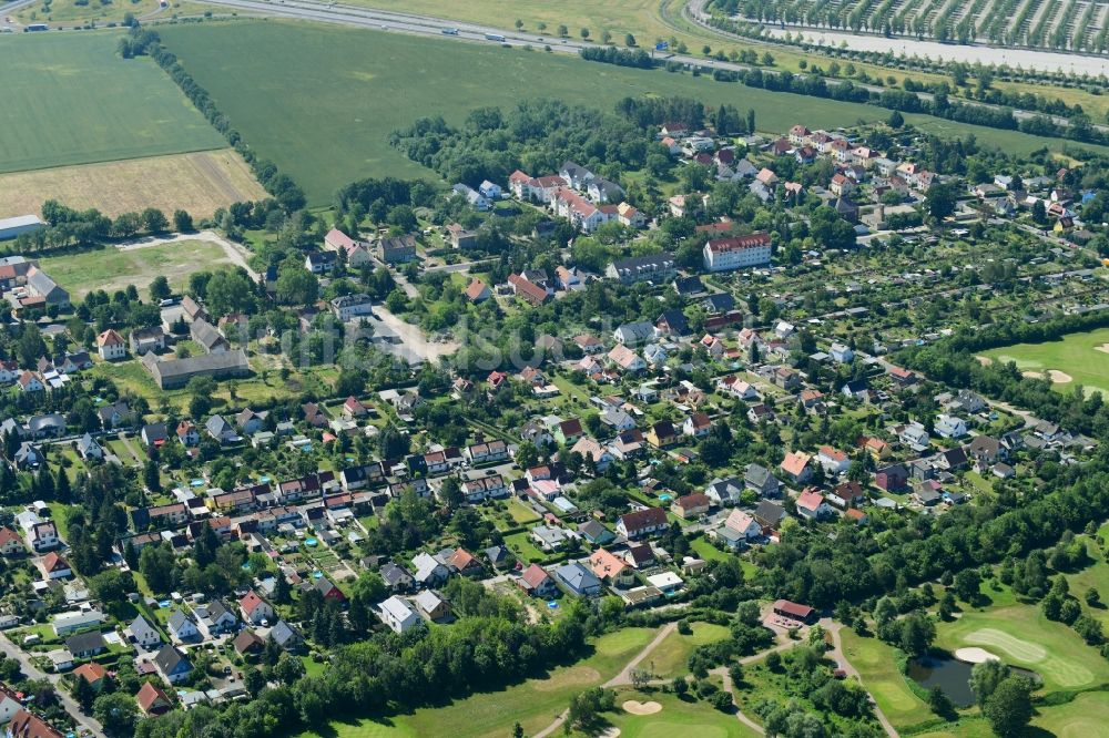 Seehausen aus der Vogelperspektive: Ortsansicht in Seehausen im Bundesland Sachsen, Deutschland