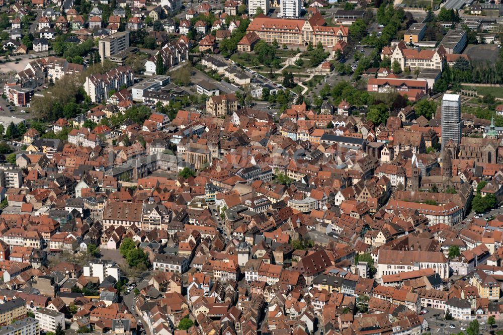 Luftaufnahme Selestat - Ortsansicht in Selestat in Grand Est, Frankreich