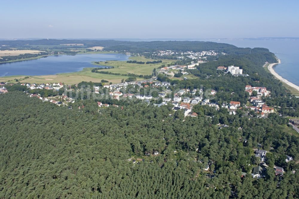 Luftaufnahme Sellin - Ortsansicht von Sellin auf der Insel Rügen im Bundesland Mecklenburg-Vorpommern