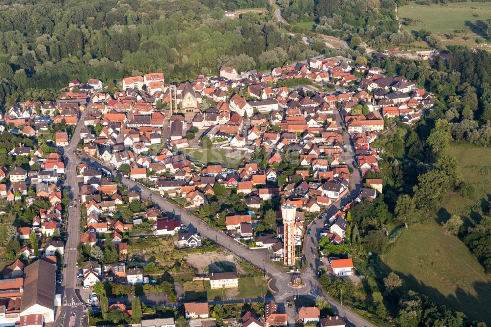 Luftaufnahme Seltz - Ortsansicht in Seltz in Grand Est, Frankreich