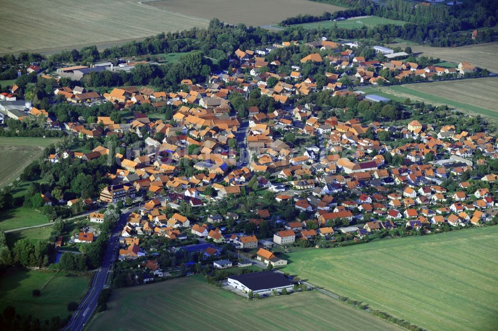 Luftaufnahme Silstedt - Ortsansicht in Silstedt im Bundesland Sachsen-Anhalt, Deutschland