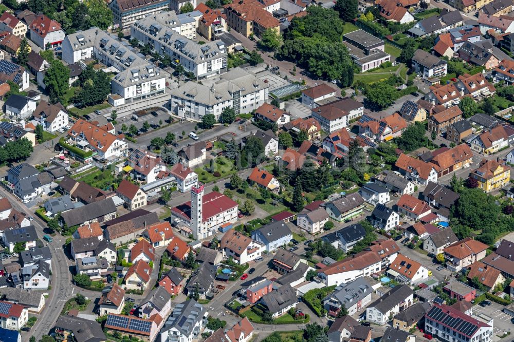 Luftaufnahme Sinzheim - Ortsansicht in Sinzheim im Bundesland Baden-Württemberg, Deutschland